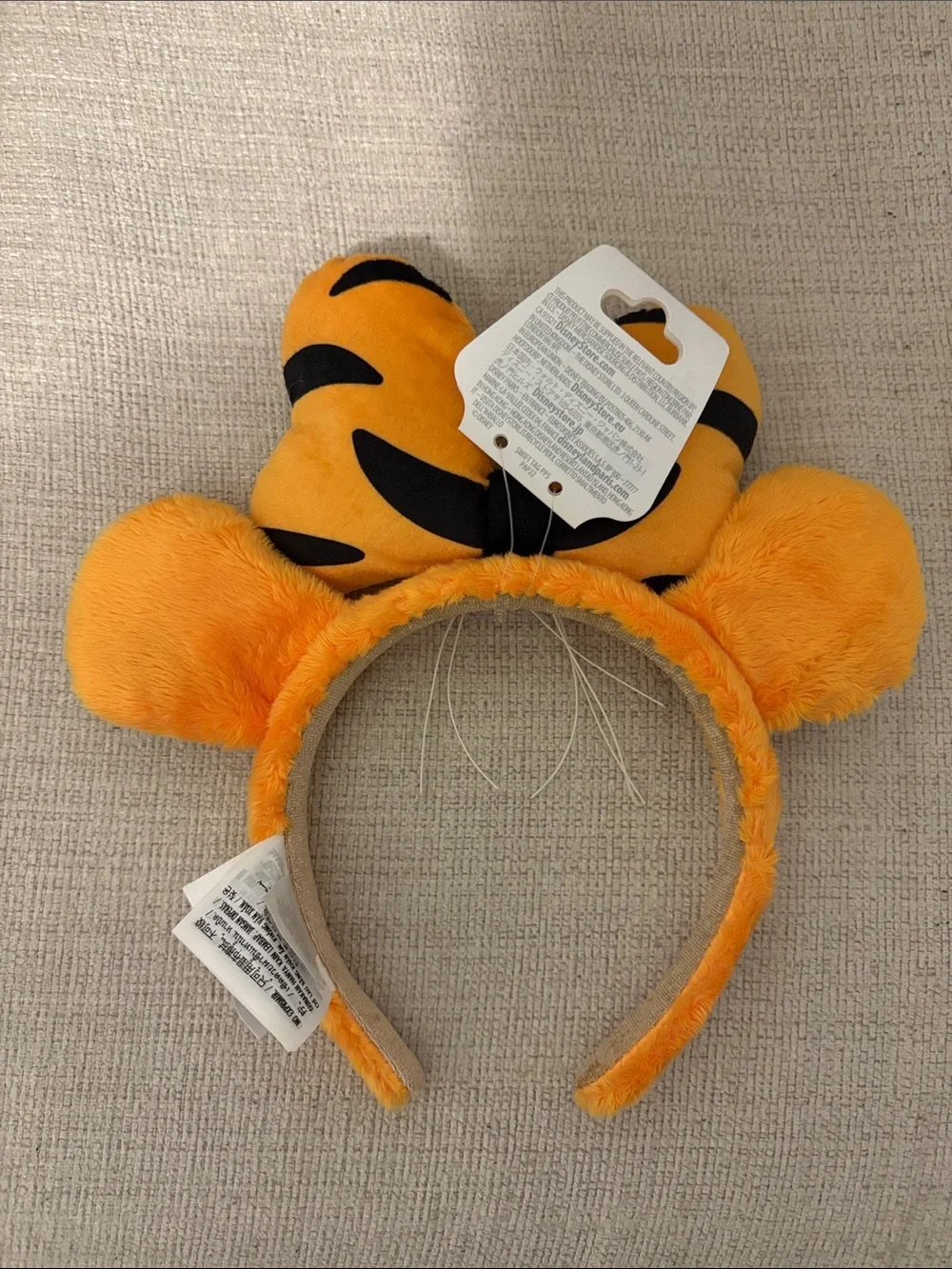 Disney Winnie The Pooh Tiger Bow Headband in Orange, Black & Cream